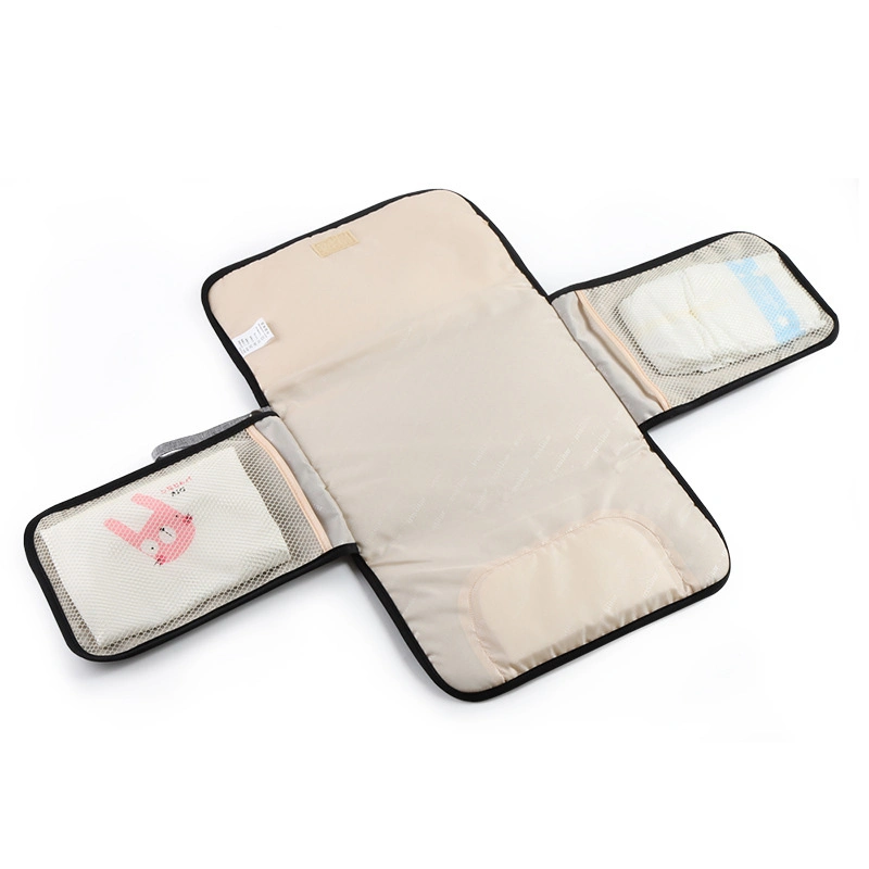 Waterproof Multi-Use Diaper Changing Mat with Pockets Portable Baby Nappy Changing Mat Pad