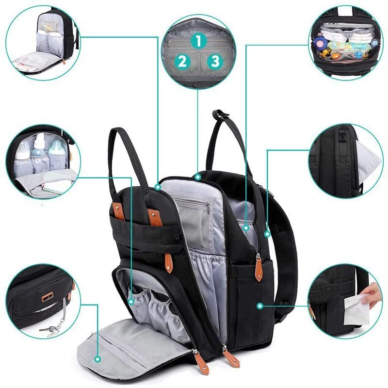 Best Selling Multifunction Travel Back Pack Maternity Baby Changing Bags