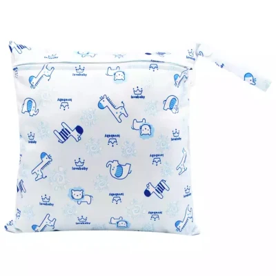 Sac à couches en tissu sac humide pour bébé sac à couches humide imperméable à l'eau